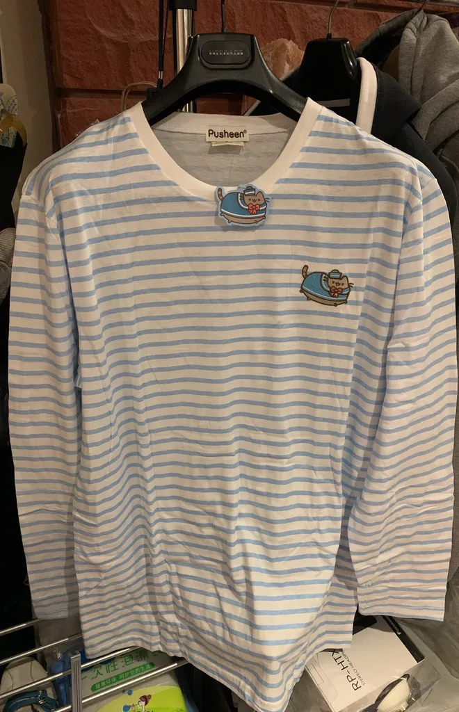 Pusheen striped shirt XL photo 1