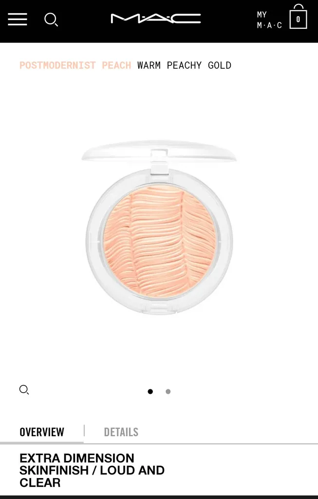 MAC Peachy Gold Highlighter photo 1