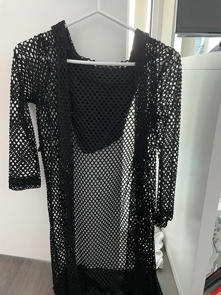 Mesh Cardigan With Hood photo 1