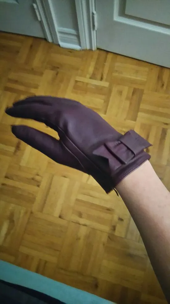 Small Plum Danier Gloves! photo 1
