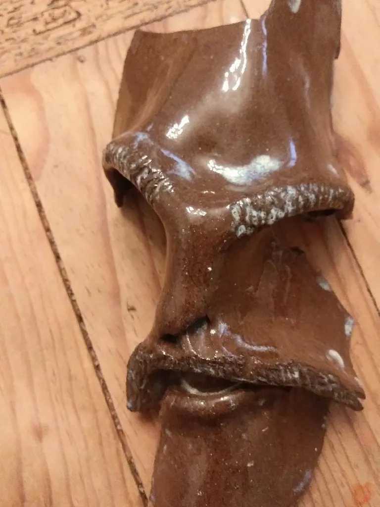 Clay Mask Hanging Sculpture Art photo 1