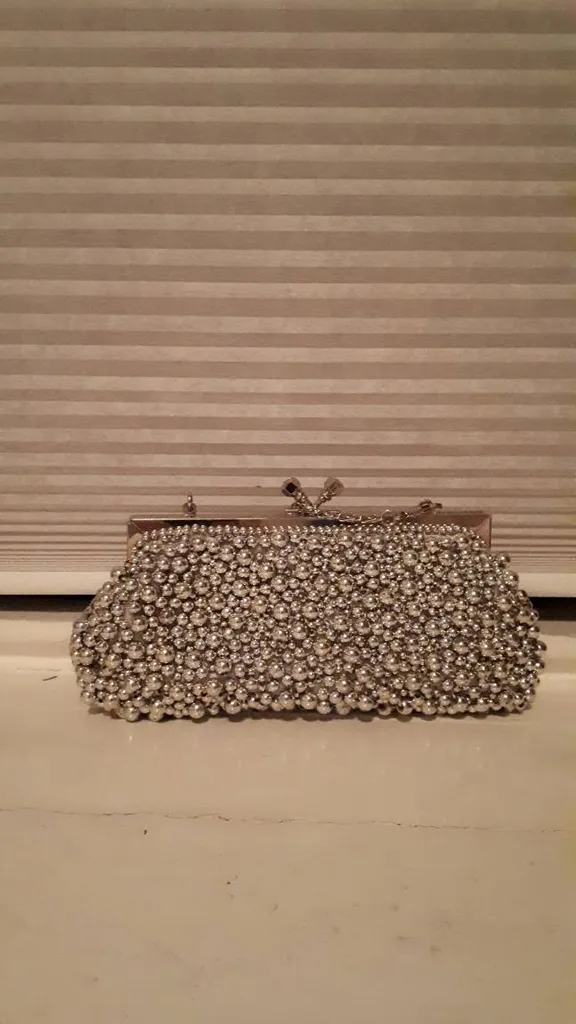 Shiny Beaded Clutch photo 1