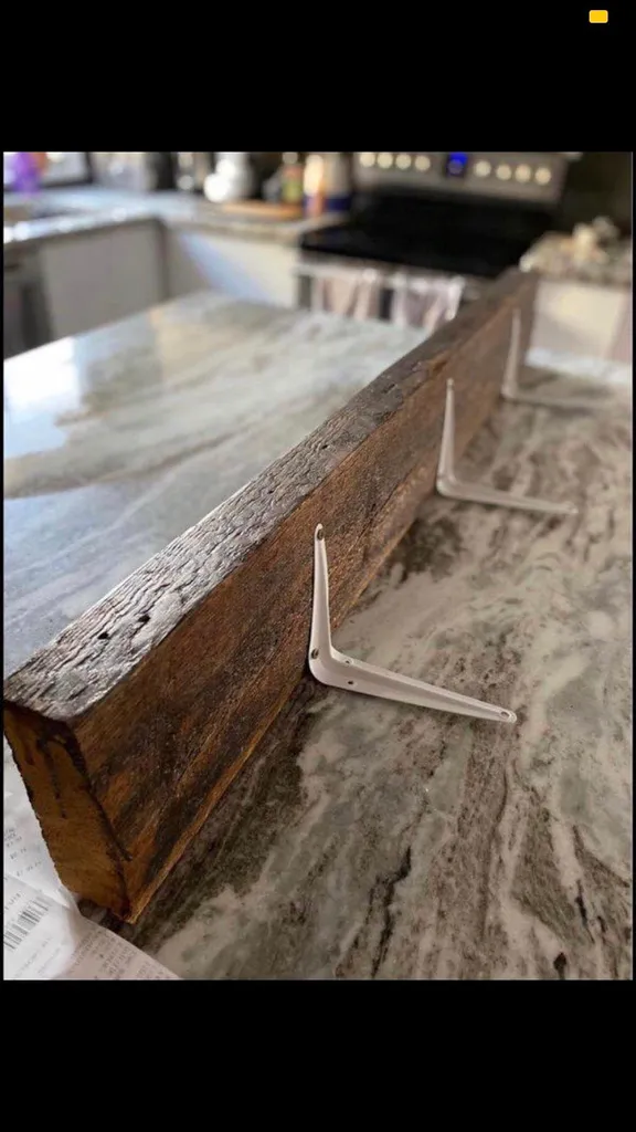 Reclaimed Barn Wood Shelf photo 1