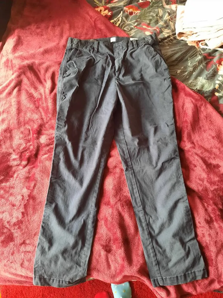 Gap Navy Blue Girlfriend Chinos Size 8 photo 1