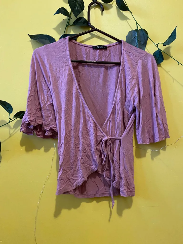 Shein wrap Top photo 1