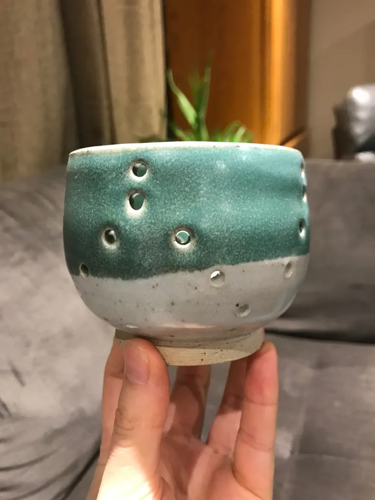 Handmade Pottery Tea Light Holder photo 1