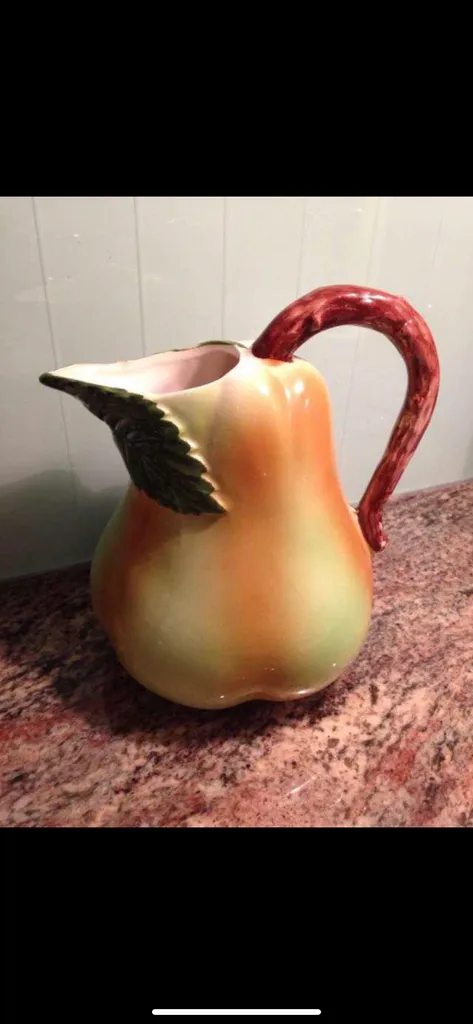 Vintage Ceramic Pear Pitcher photo 1