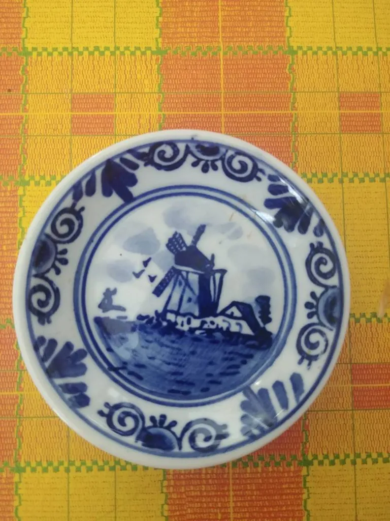 Mini Blue Willow Plate photo 1
