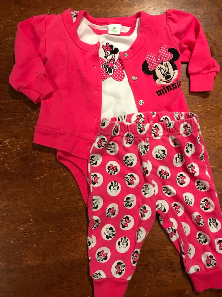 3 Month Disney Baby Minnie Mouse Outfit photo 1