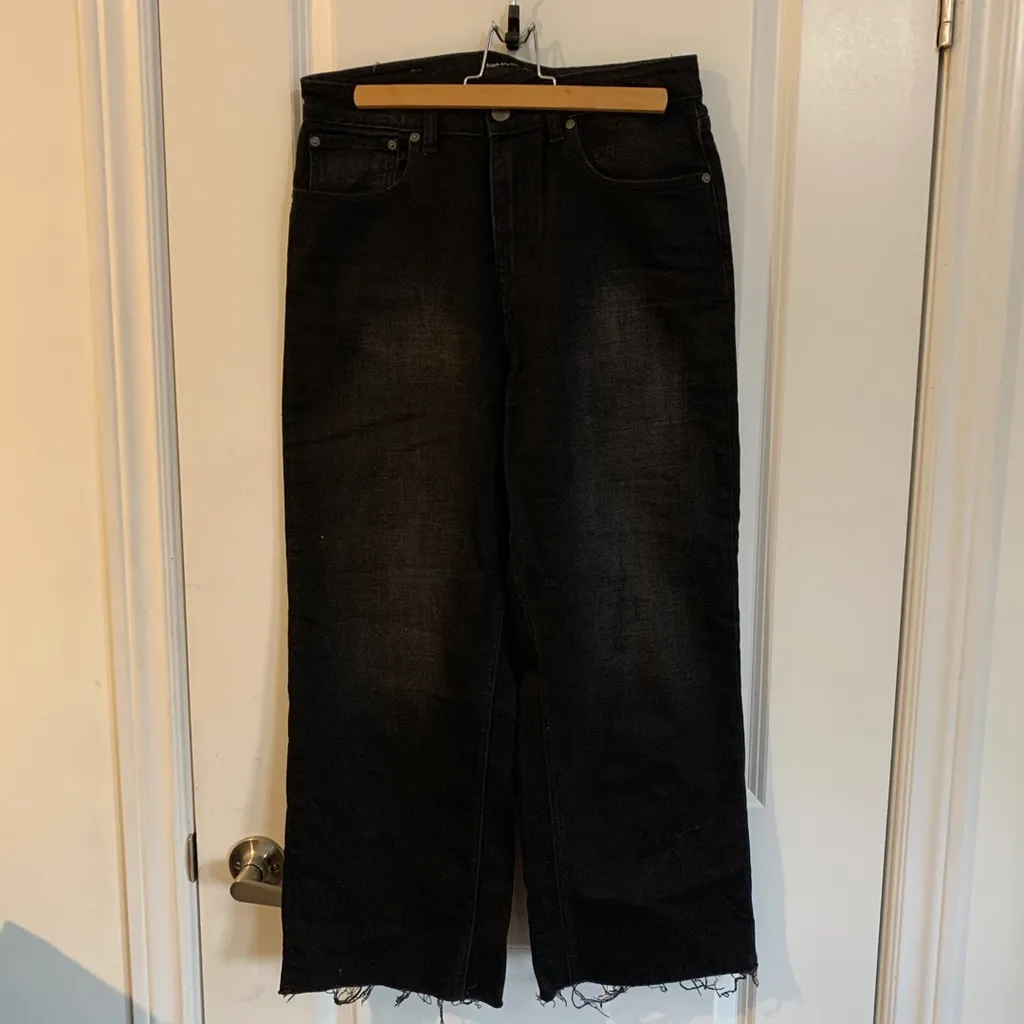 Frank & Oak Flared Black Jeans photo 1