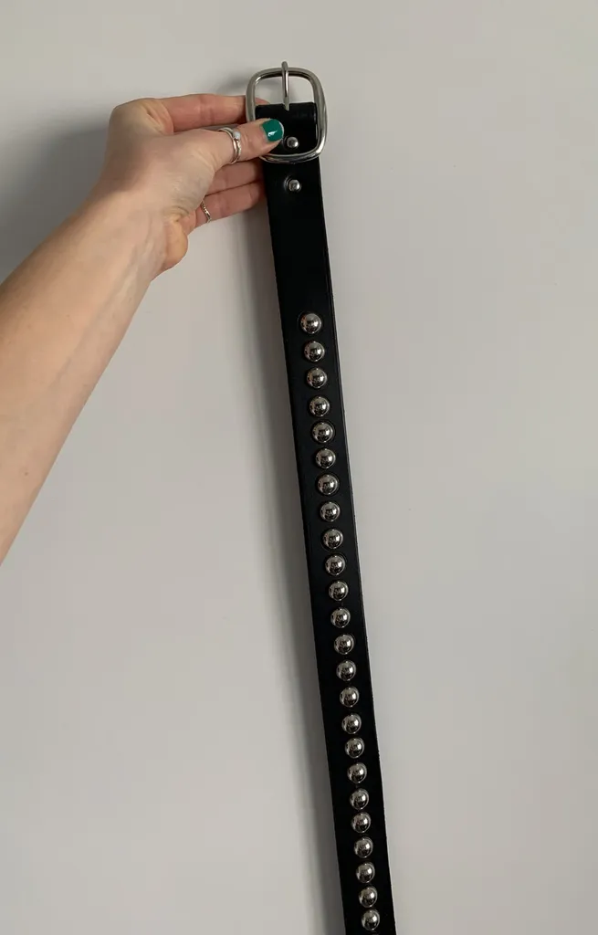 Genuine Leather Studded Belt photo 1
