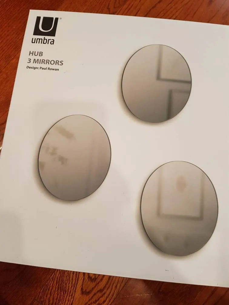 Umbra HUB Circle Mirror - 1single Mirror Left photo 1