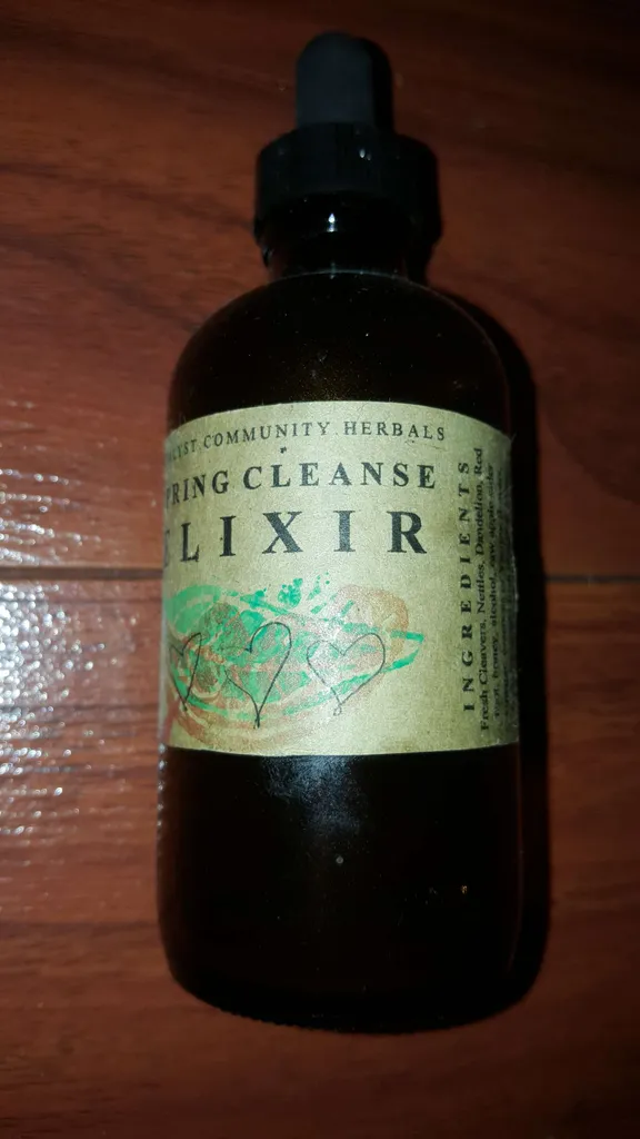 Spring Cleanse Herbal Elixir -- Almost half full -- See Pics ... photo 1