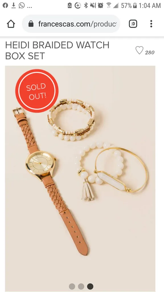 BNIB Boho Watch Box Set photo 1