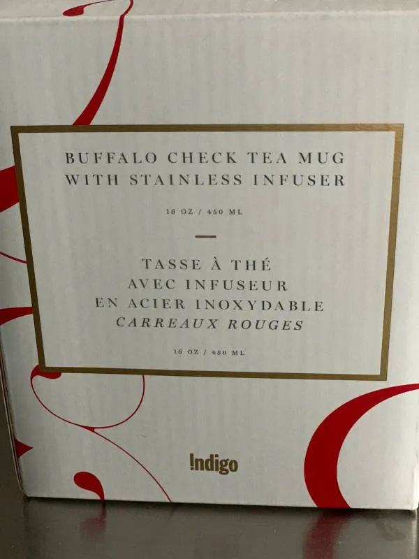 BNIB Indigo 16 Oz Tea Mug With Infuser photo 1