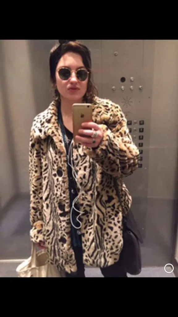 vintage leopard coat photo 1