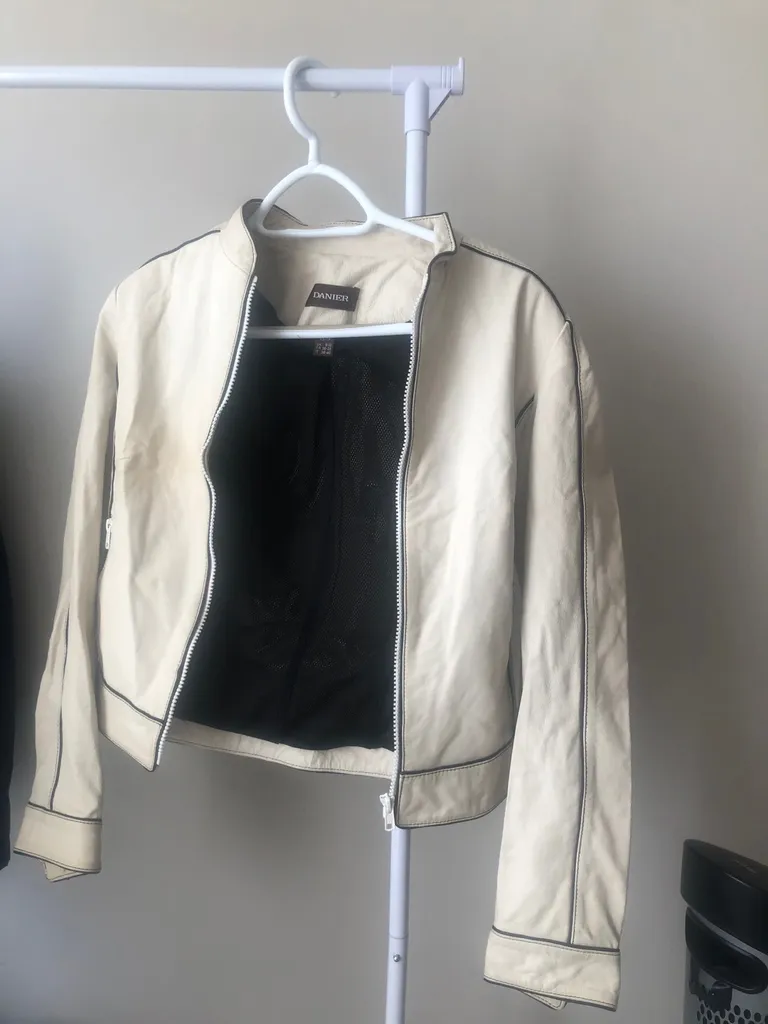Off White Danier Leather Jacket photo 1