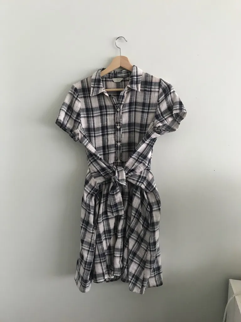 Plaid Shirtdress S/M photo 1