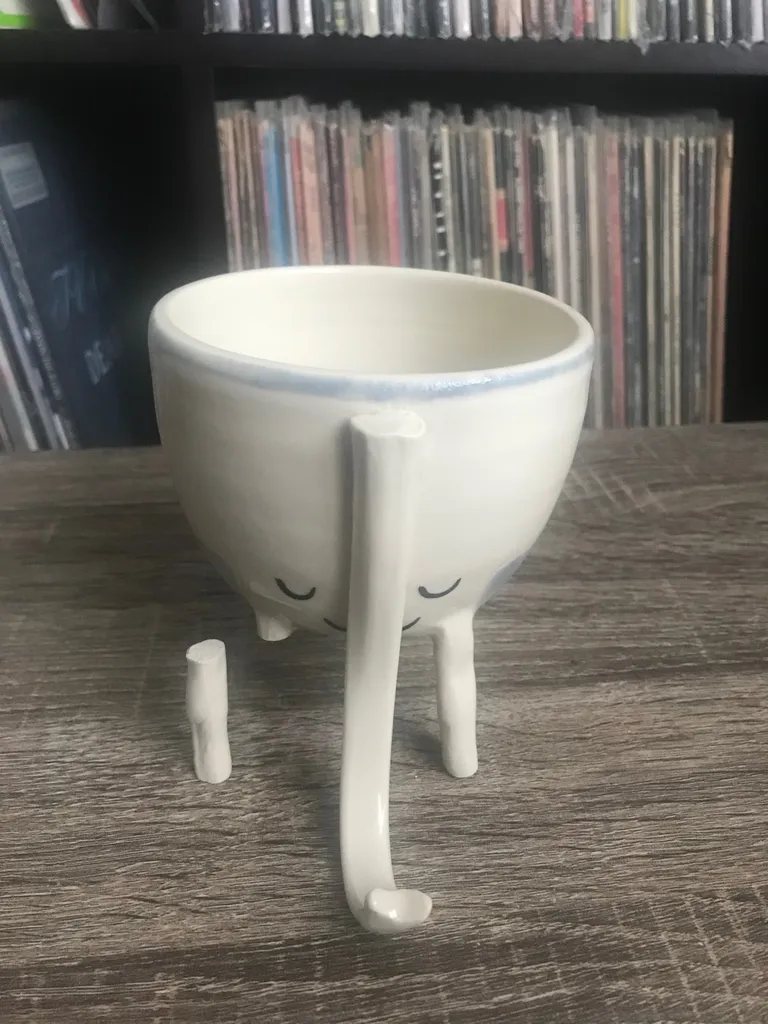 Handmade Ceramic Elephant Planter photo 1