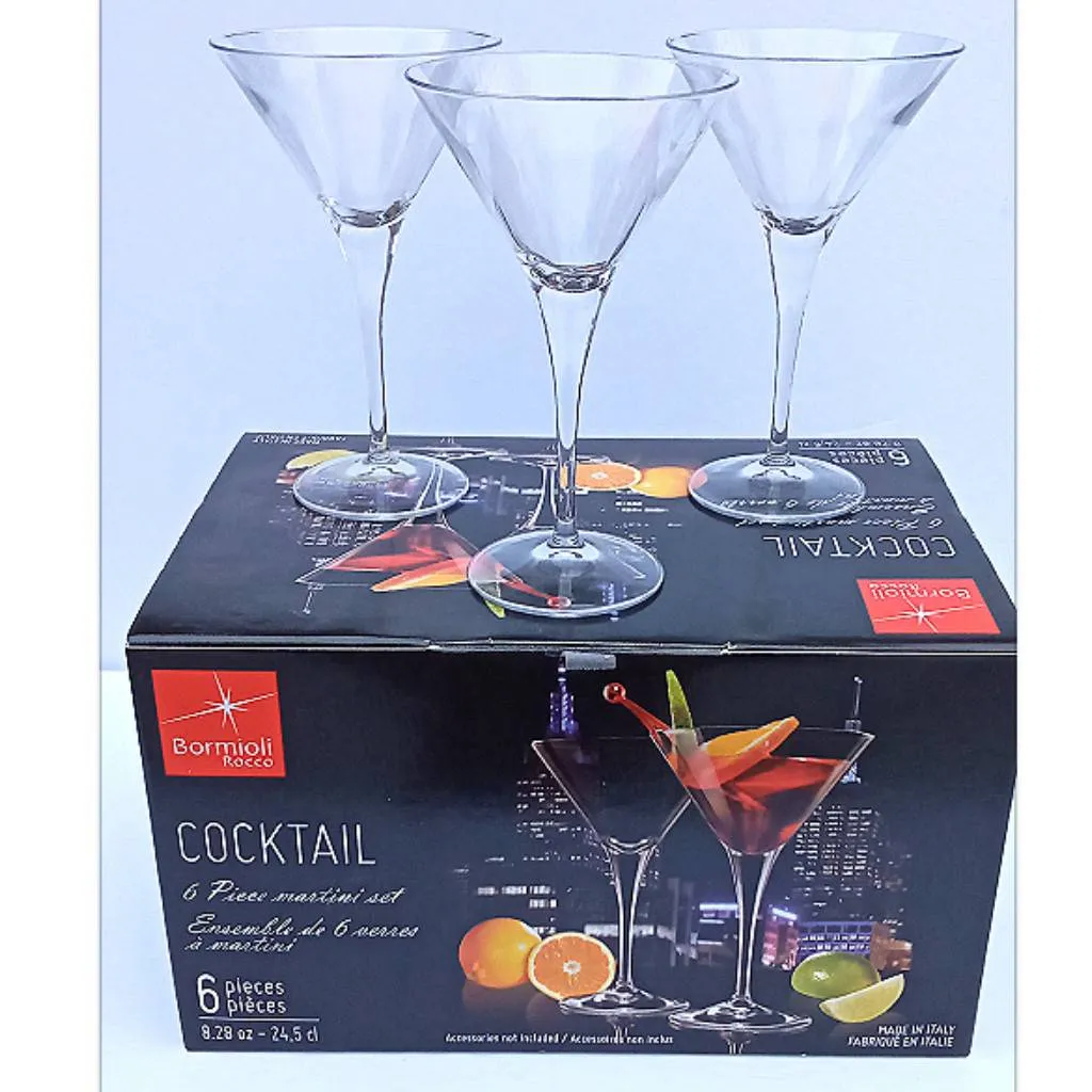 $10 trade - Six Martini glasses photo 1