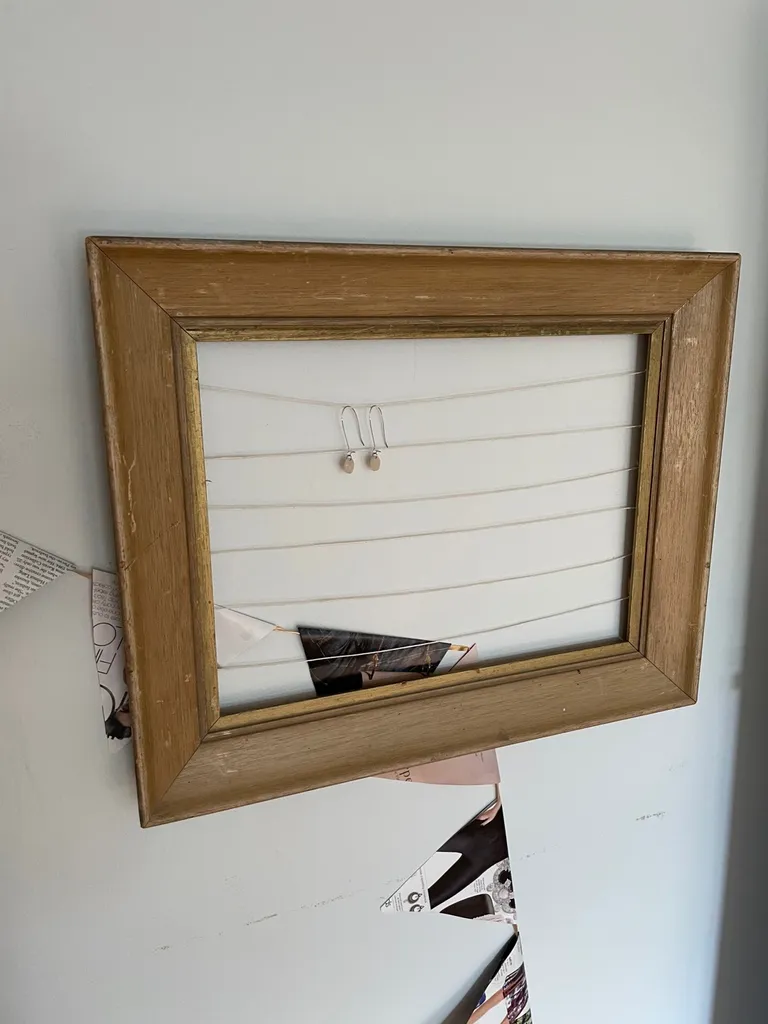 Wooden Frame Jewelry Organizer photo 1
