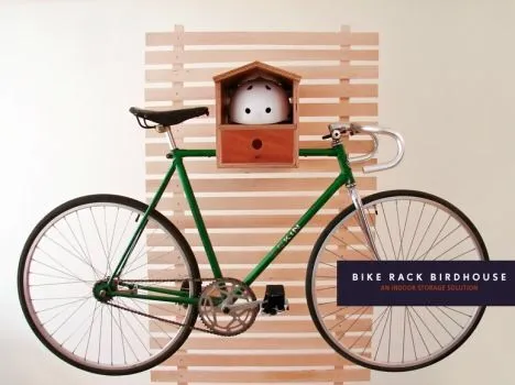 Bike Rack Bird House Shelf photo 1