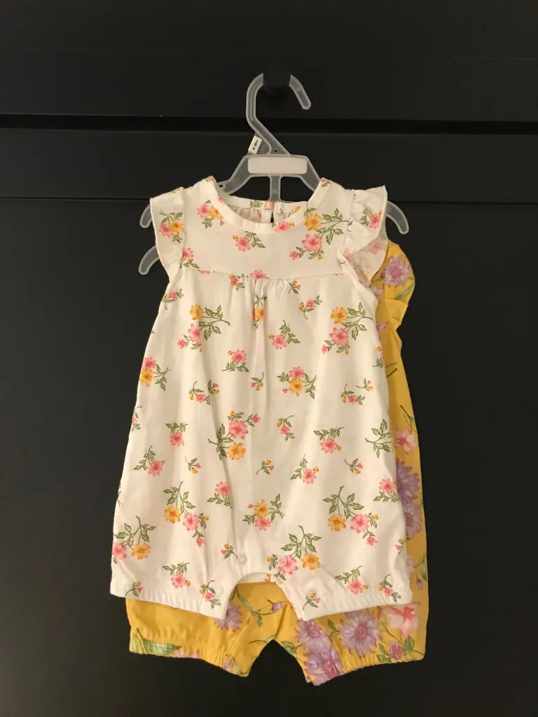 BNWT Baby Girl Floral Onesies photo 1
