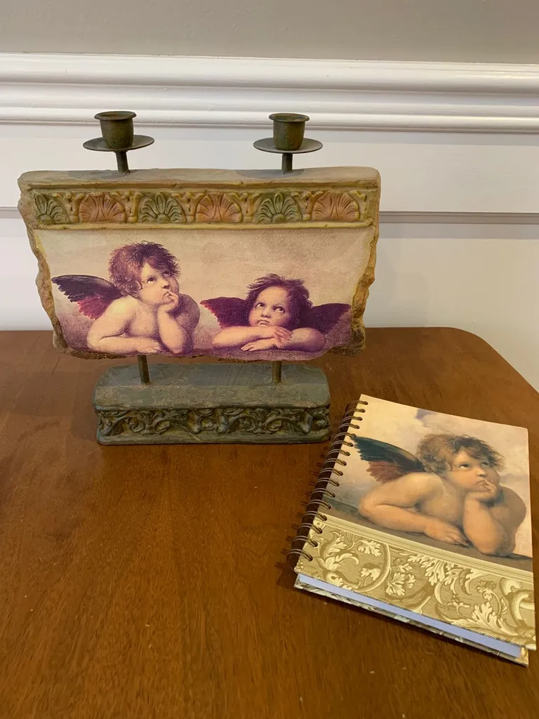 Cherubs by Raphael Candle Holder & Notebook photo 1
