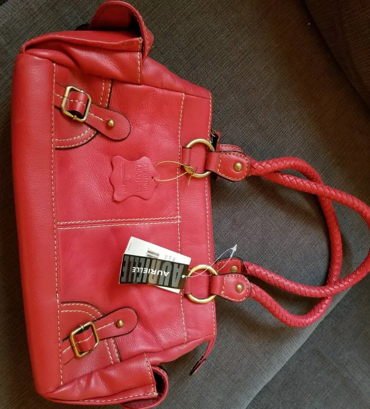 Red Leather Handbag photo 1
