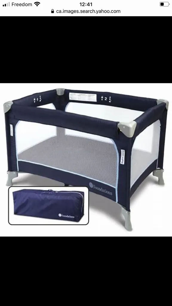 Barely Used Foundations Folding Travel Playpen/crib photo 1