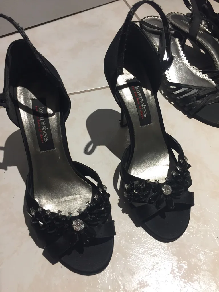 Leather Black Heels photo 1