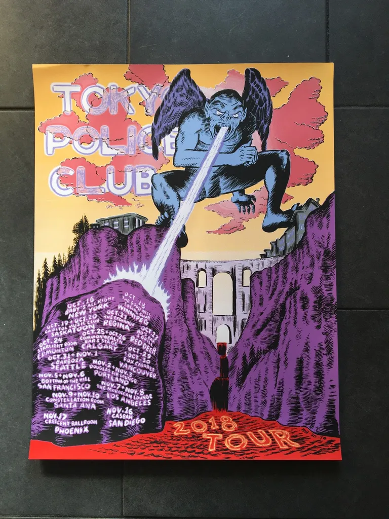 Tokyo Police Club tour poster photo 1