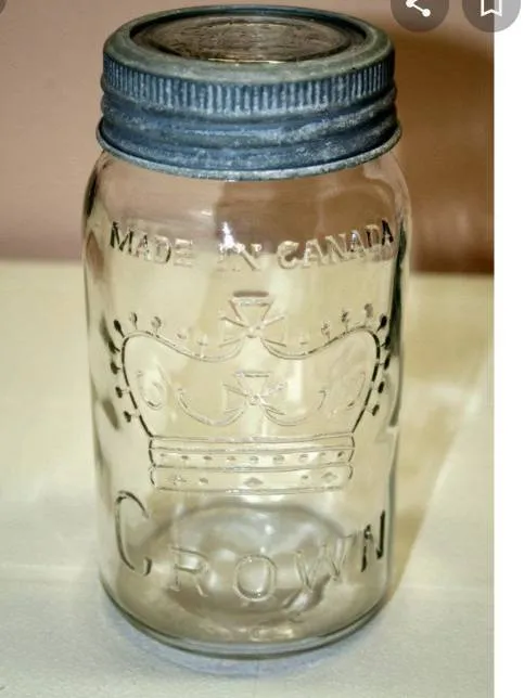 Crown Antique Glass Jars photo 1
