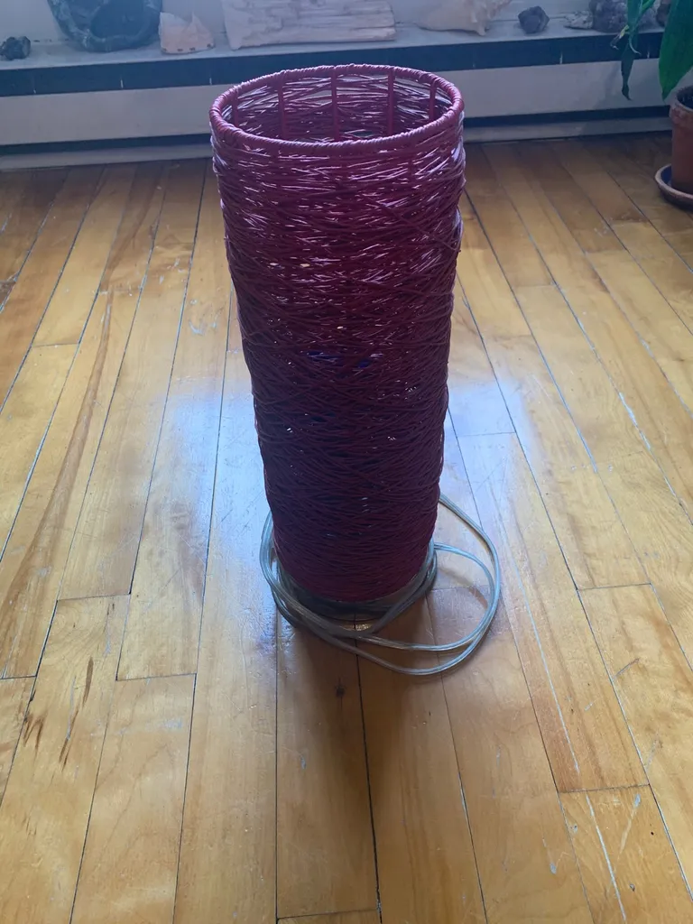 IKEA Lamp With Blue Lightbulb photo 1