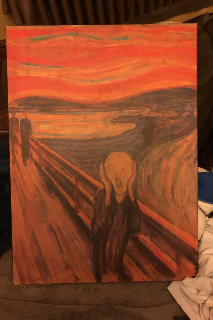 The Scream Plaque By Edward Munsch Plaque photo 1