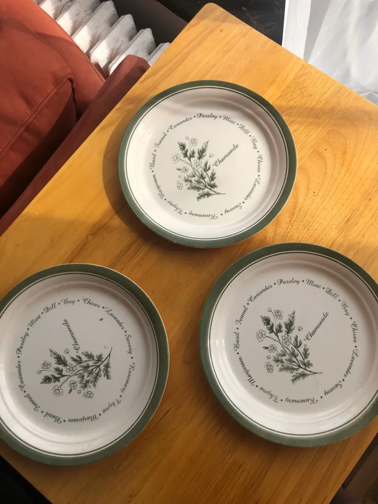 Vintage Herb Plates photo 1