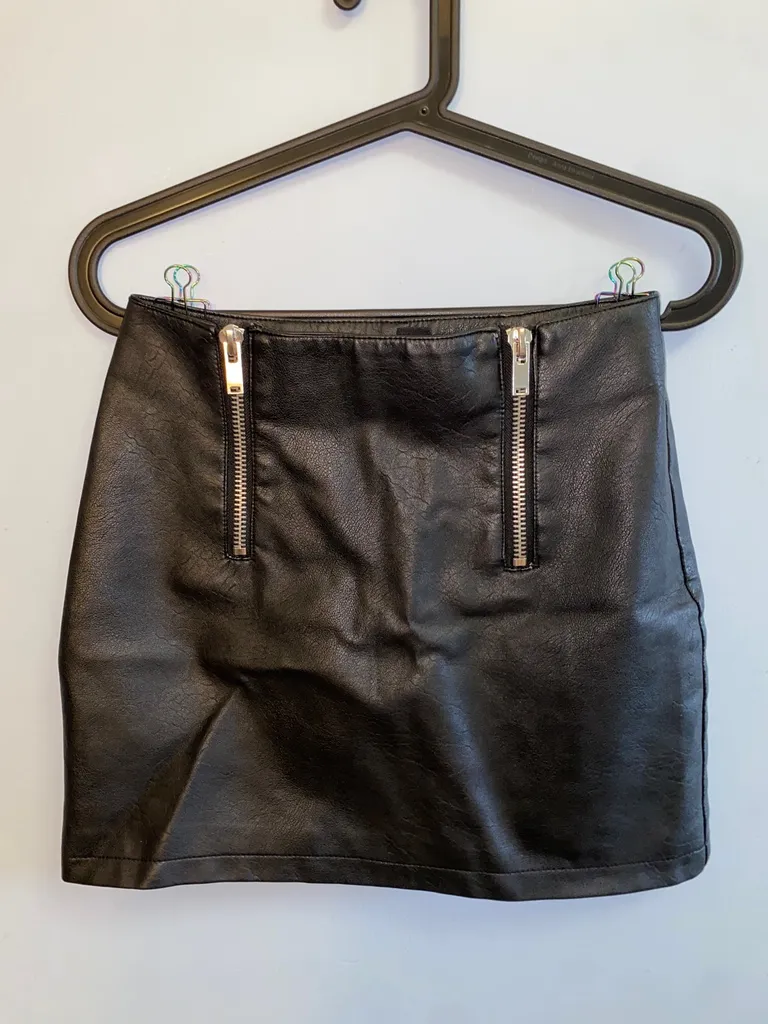 F21 Pleather Skirt (Small) photo 1