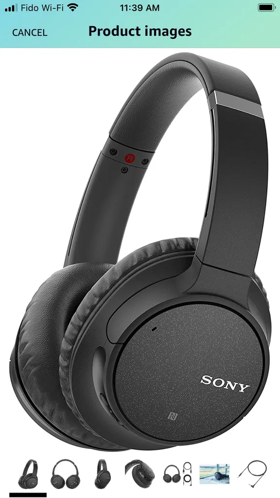 BNIB Sony WH-CH700N Wireless Noise Canceling Headphones, Black photo 1