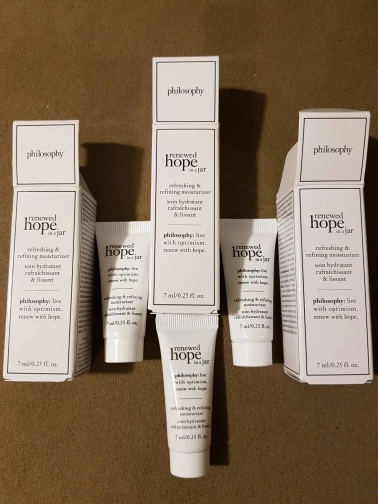 3 New Unused 7 Ml Philosophy Renewed Hope In A Jar Refreshing... photo 1