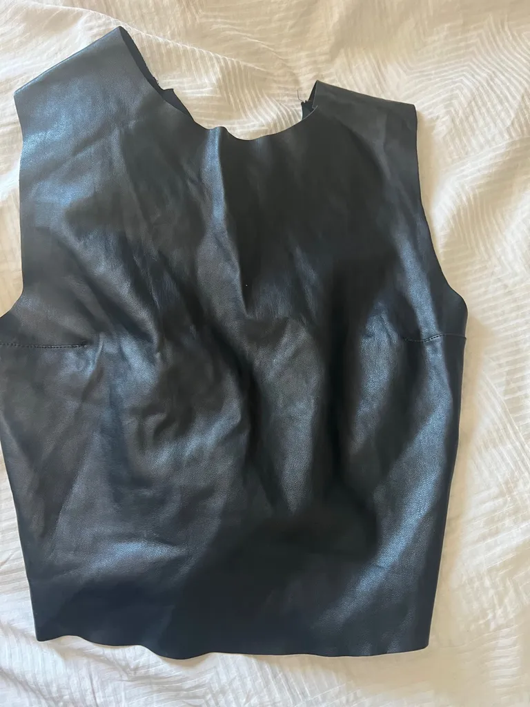 Faux leather Zara Top M photo 1