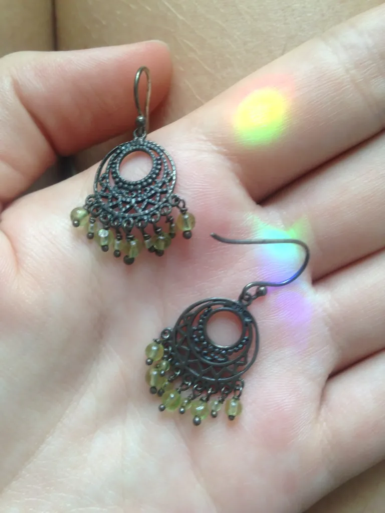 Little silver earrings photo 1