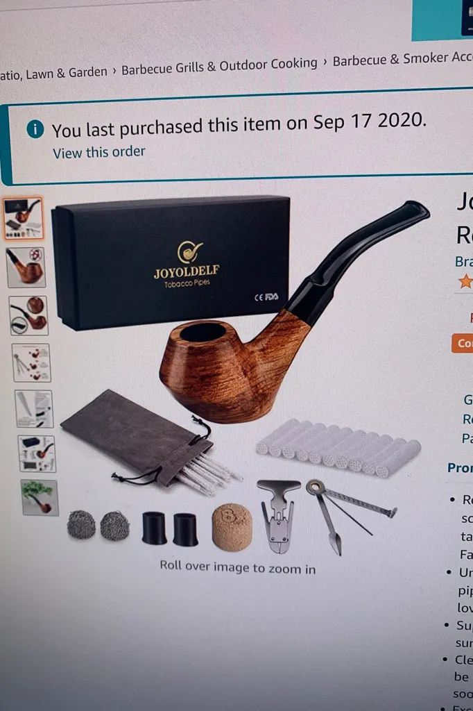 Wooden Smoking Pipe Set photo 1