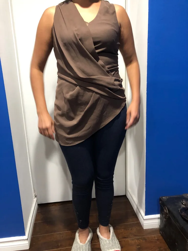 XS Brown Blouse photo 1