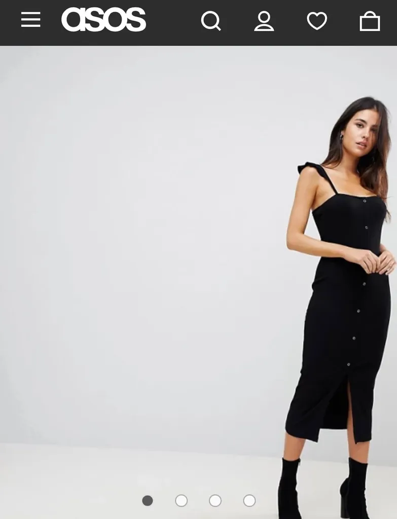 ASOS Ribbed Long Dress photo 1