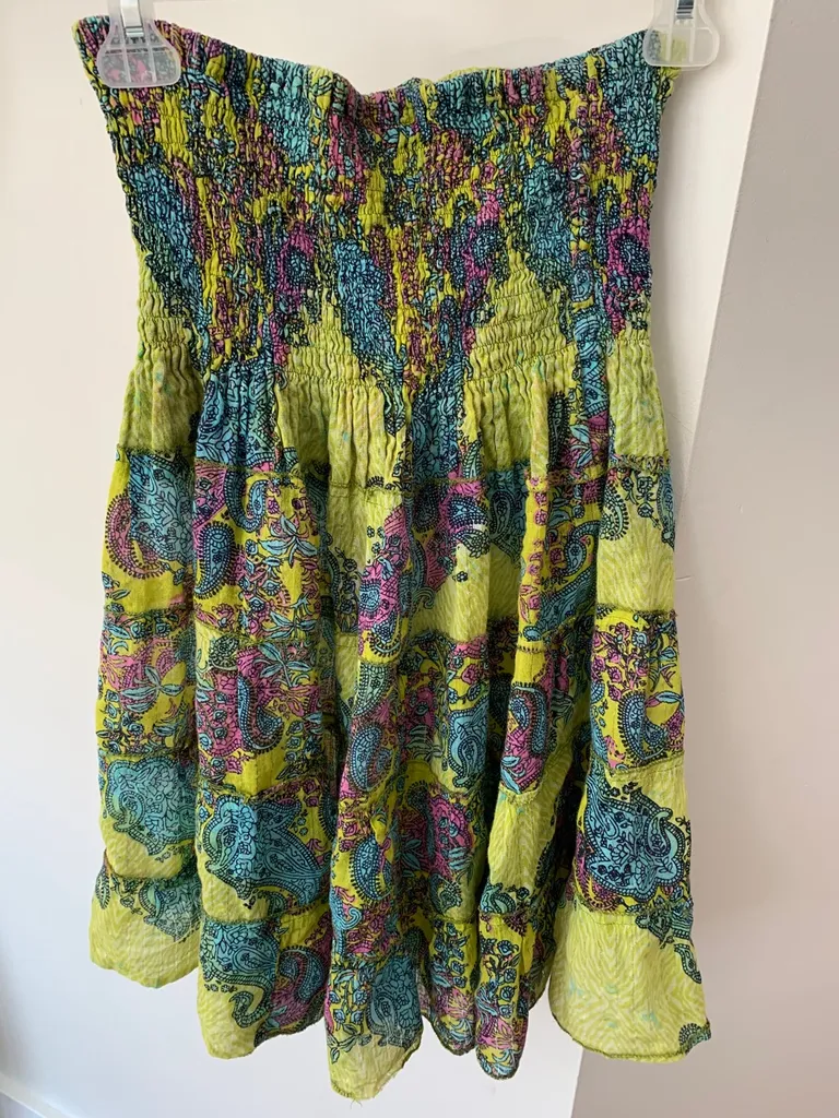 Size S Short Green Dress/ Beach Cover photo 1