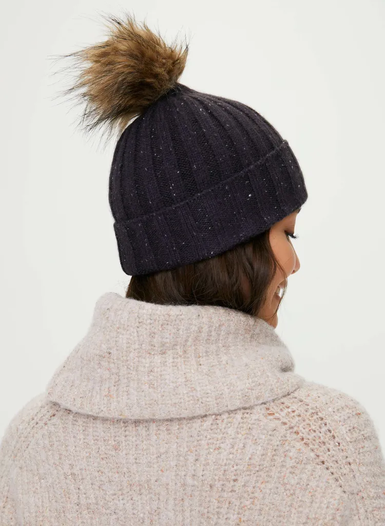 Aritzia Auxiliary Wool Rib Beanie/Hat - Charcoal photo 1