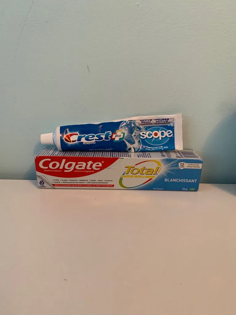 Crest & Colgate Toothpaste photo 1