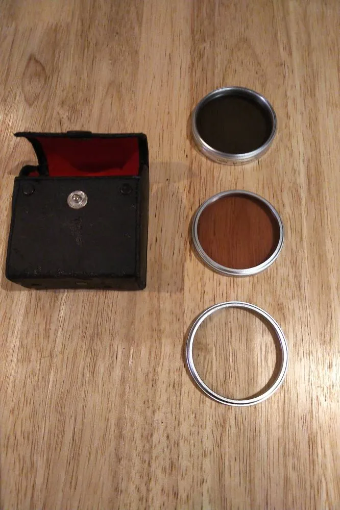 3 Vintage Merkury Optics 52mm Lense Filters photo 1