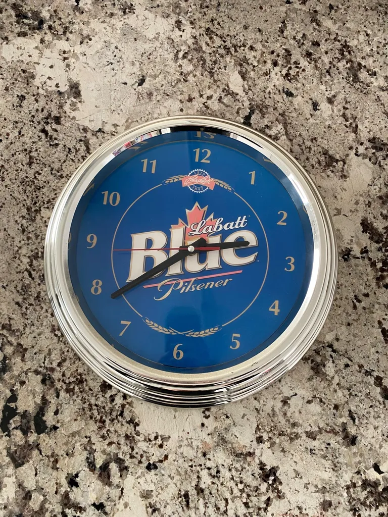 Large Labatt Blue Clock photo 1