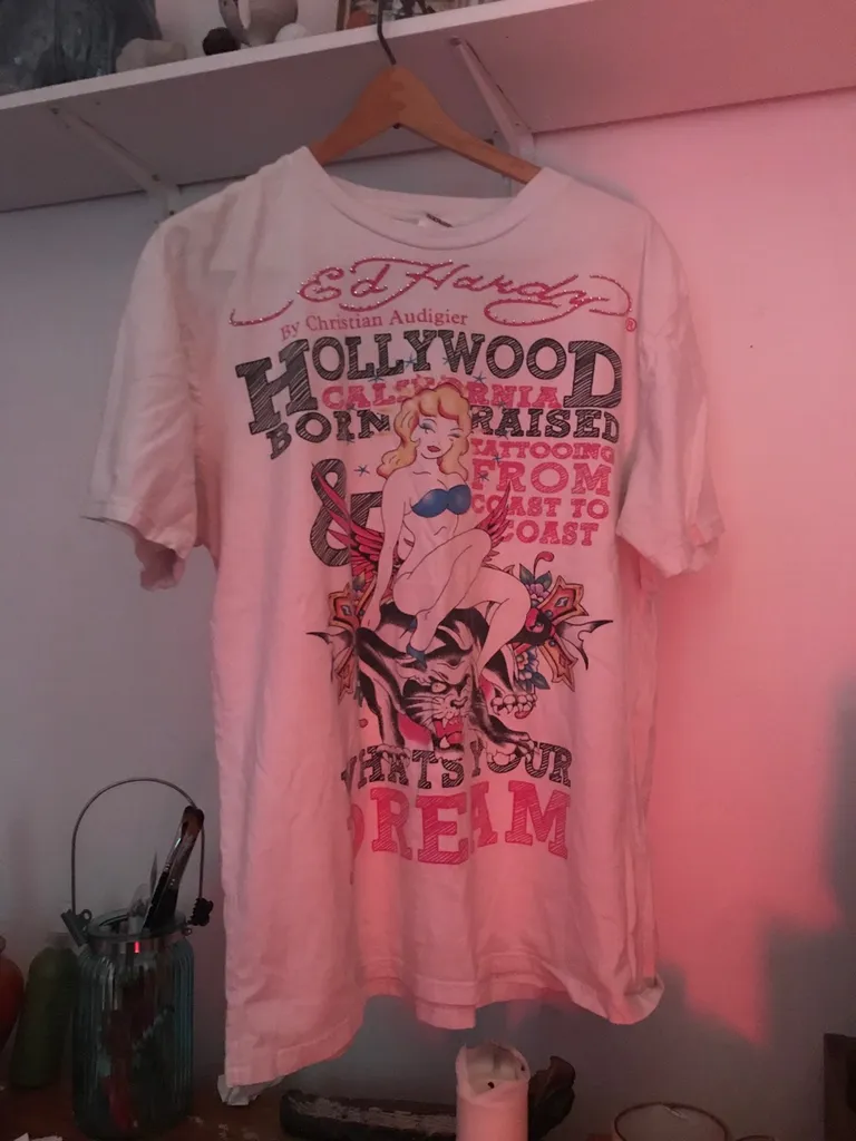 Ed Hardy White T Shirt photo 1